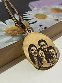 Gold çelik kolye