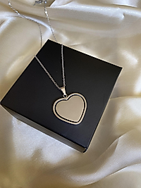 Gümüş renk Çelik kolye