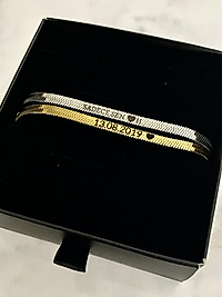 Çift Çelik İtalyan bileklik