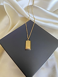 Külçe çelik kolye