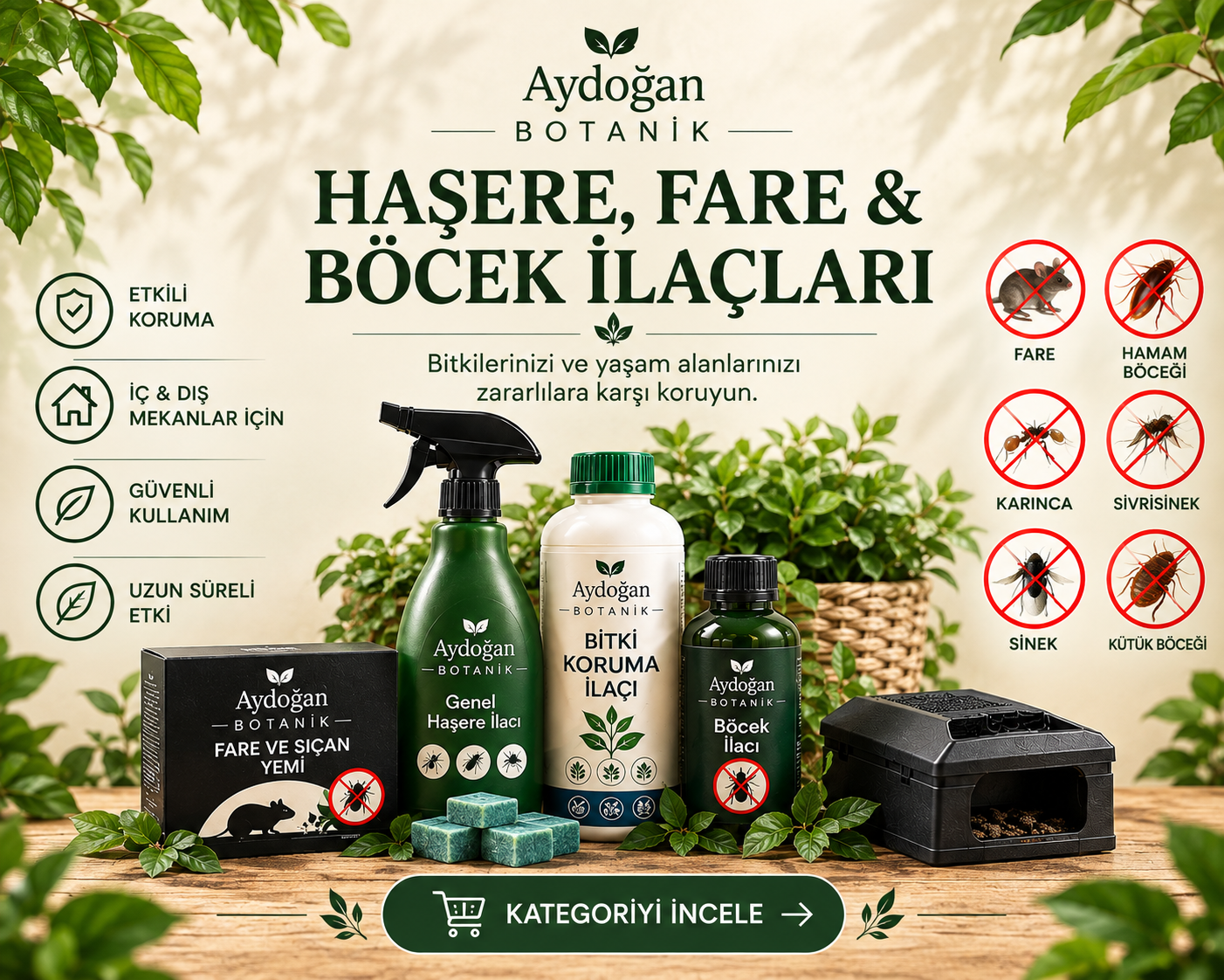 Haşere Fare Böcek İlaçları