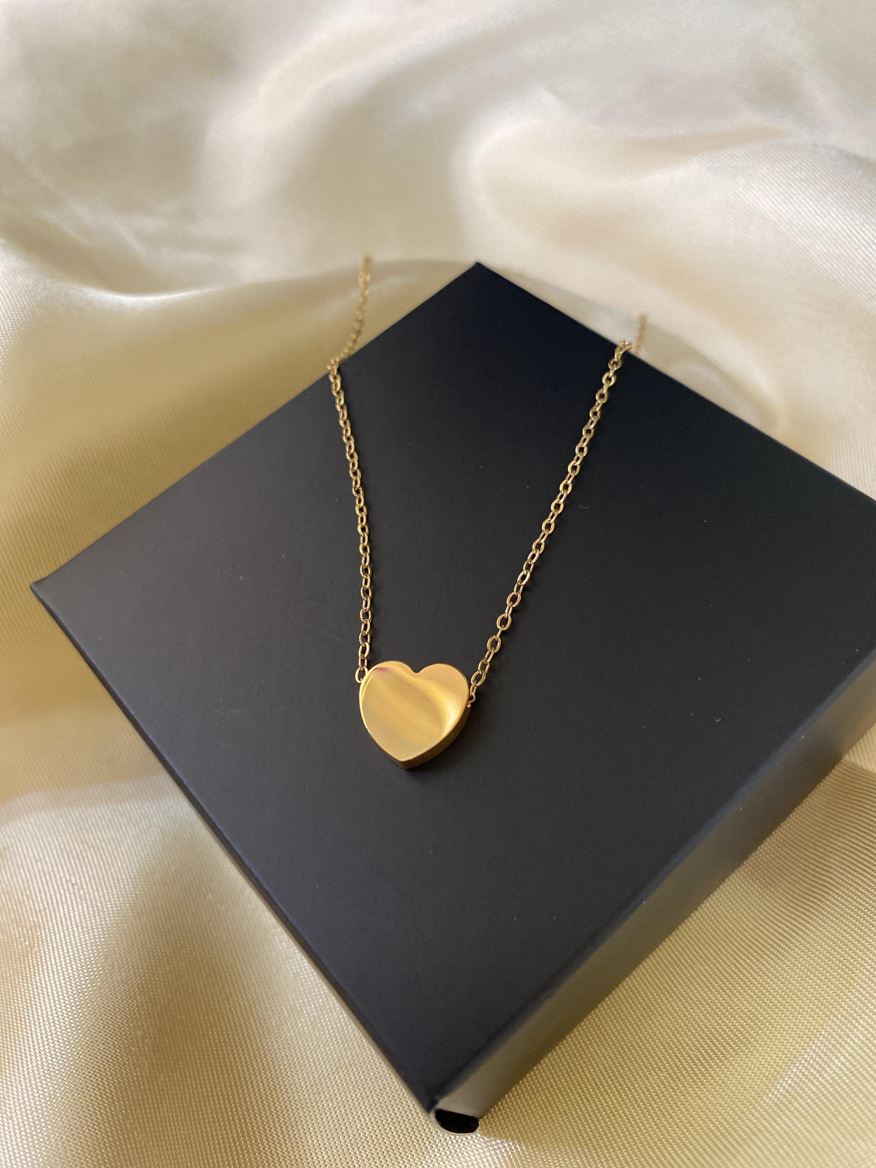 Gold küçük boyut çelik kolye